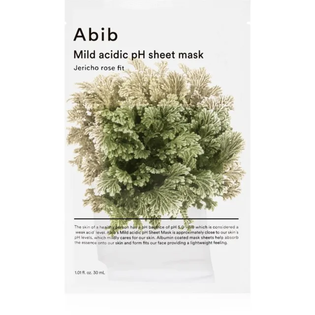 Abib Mild Acidic pH Sheet Mask Jericho Rose Fit hydratační plátýnková maska s osvěžujícím účinkem 30 ml