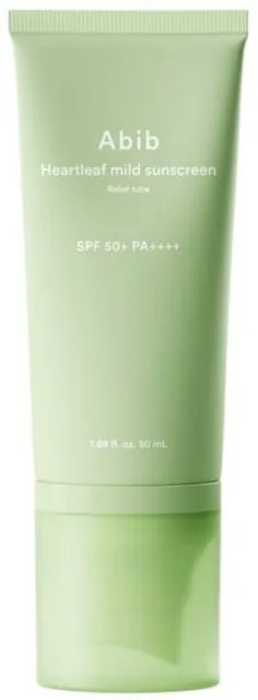 Abib Ochranný krém SPF 50+ Heartleaf Mild Sunscreen 50 ml