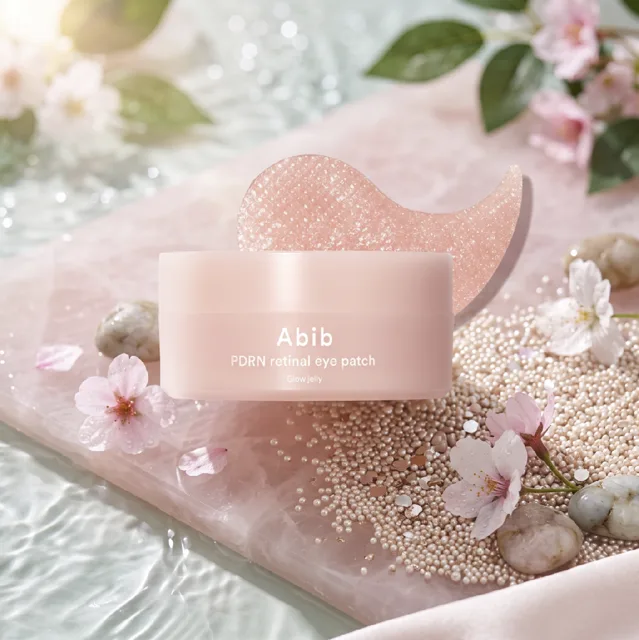 Abib - PDRN Retinal Eye Patch Glow Jelly - Rozjasňující gelové oční náplasti s PDRN a retinalem - 84 g