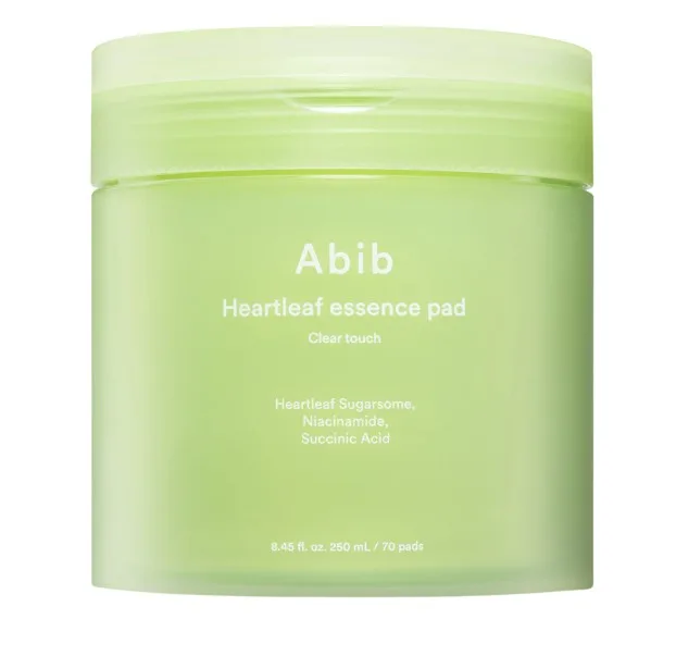 Abib Tonizační tampony Clear Touch Heartleaf Essence Pad 70 ks