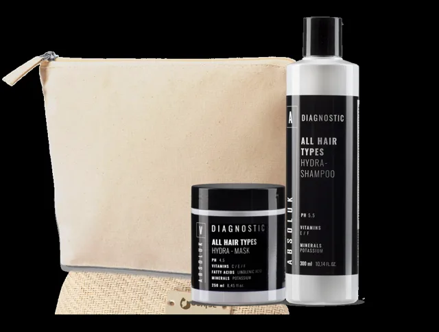 Absoluk Gift Set Hydra - Hydratační set na vlasy šampon + maska + taštička