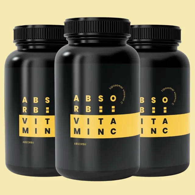 ABSORBii Vitamin C – lipozomální vitamin C 400 mg, 3× 60 kapslí