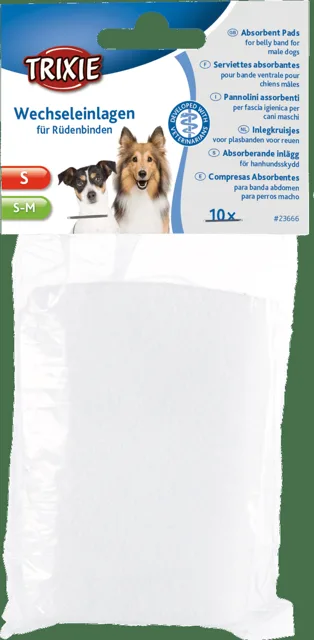 Absorpční vložky Trixie do břišního pásu pro psa S–M 10 ks