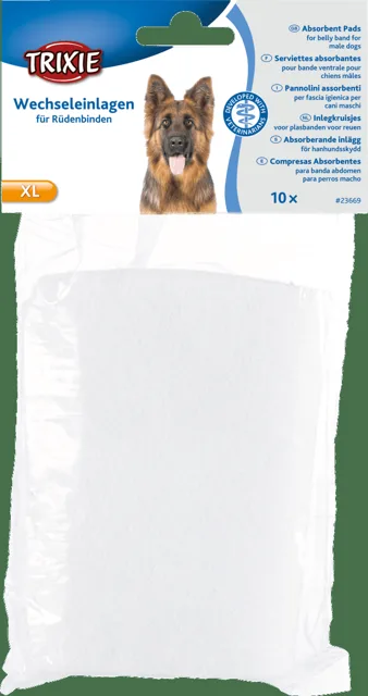 Absorpční vložky Trixie do břišního pásu pro psa XL 10 ks