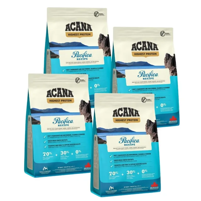 ACANA Highest Protein Pacifica Recipe 4x2 kg pro psy všech plemen a v každé fázi života