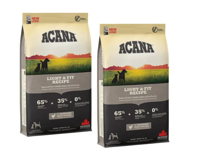 ACANA Light &amp; Fit Dog 2 x 11.4 kg