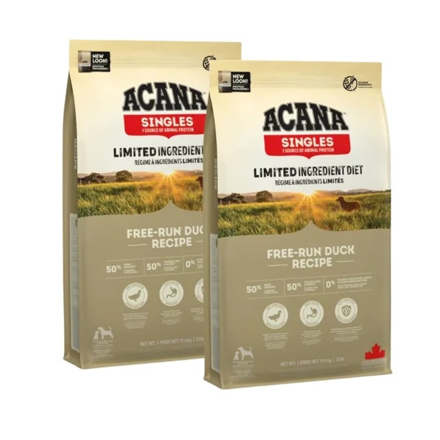 ACANA Singles Free-Run Duck 2x11,4 kg granule s kachnou pro psy všech plemen