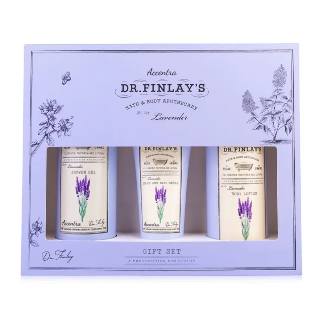 Accentra Dárková sada koupelové péče Lavender Dr. Finlay`s