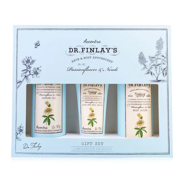 Accentra Dárková sada koupelové péče Passionflower & Neroli Dr. Finlay`s