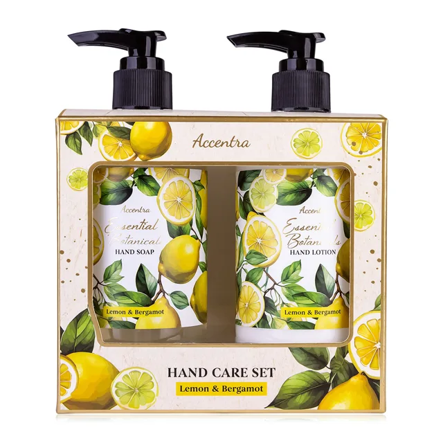 Accentra Dárková sada péče o ruce Lemon & Bergamot Essential Botanics