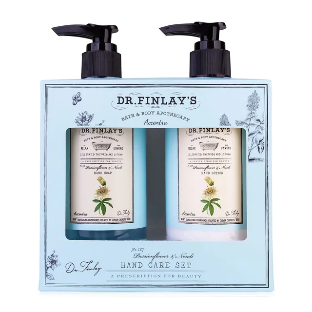 Accentra Dárková sada péče o ruce s pumpičkou Passionflower & Neroli Dr. Finlay`s