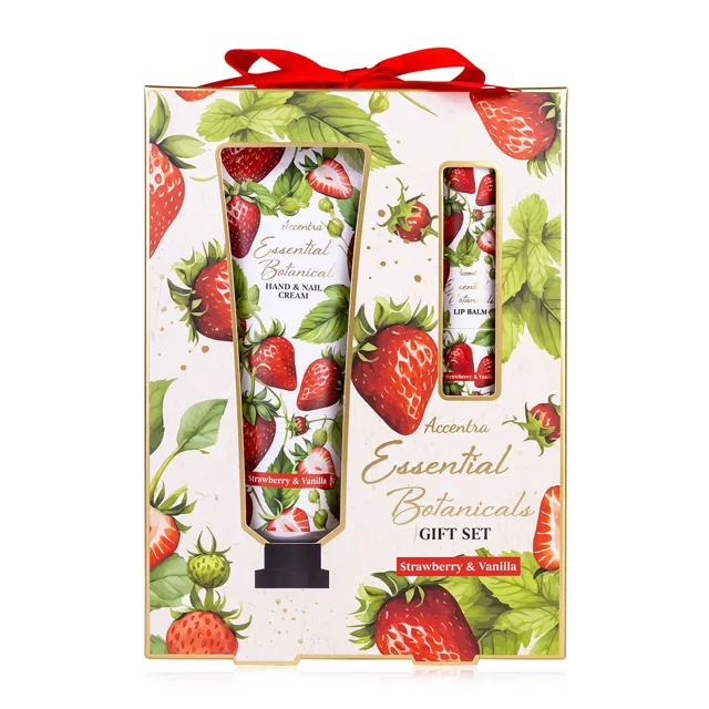 Accentra Dárková sada Strawberry & Vanilla Essential Botanics
