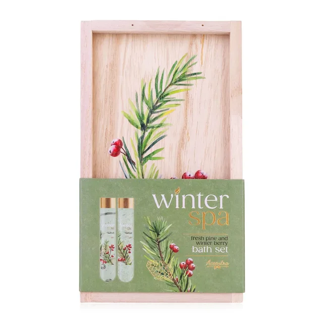 Accentra Dárková sada v dřevěné krabičce Winter Spa