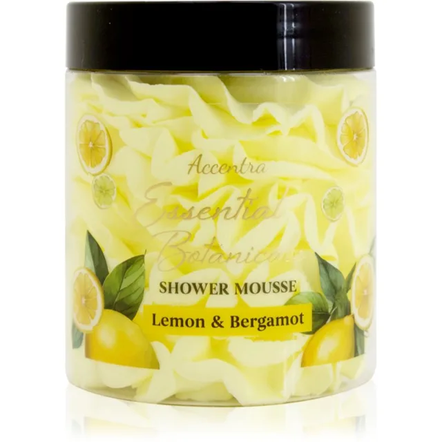 Accentra Essential Botanicals Shower Mousse sprchová pěna s vůní Lemon & Bergamot 200 g