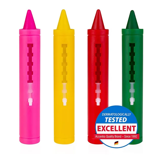 ACCENTRA Pastelky do vany koolkidz jablko 4 barvy 20 g