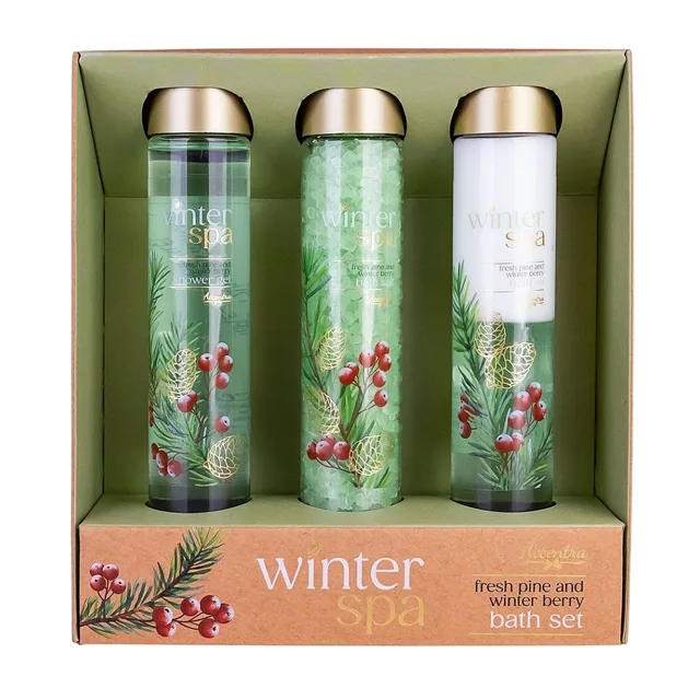 ACCENTRA Winter spa sada koupelová zkumavky zimní ovoce 3 kusy