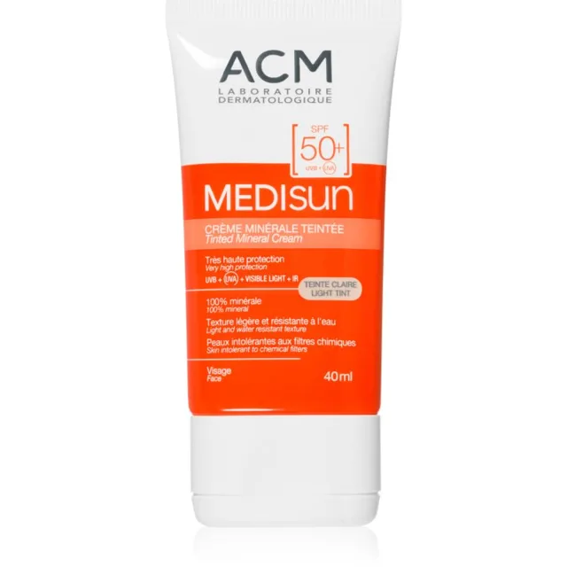 ACM Medisun minerální hydratační tónovací krém SPF 50+ odstín Light Tint 40 ml