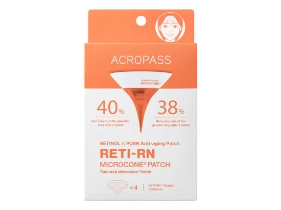 Acropass Retinol Reti-Rn Microcone® Patch T-Shape mikrojehličkové náplasti anti-age 4 ks