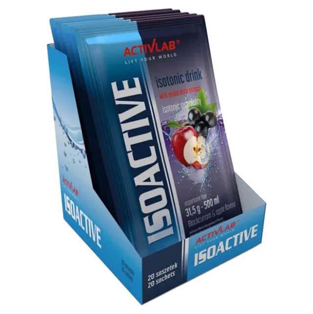 ACTIVLAB Isoactive iontový nápoj černý rybíz a jablko 20 sáčků