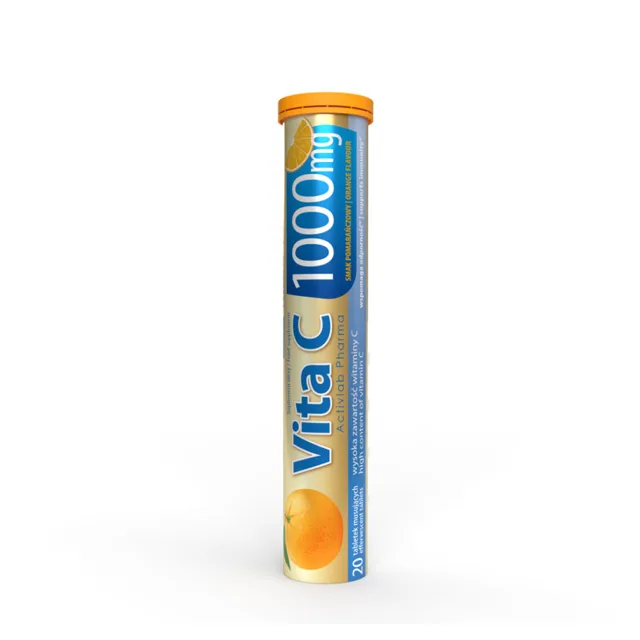 ACTIVLAB Vita C 1000 mg příchuť pomeranč 20 šumivých tablet