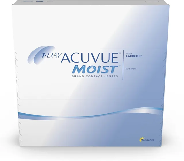 ACUVUE MOIST Vlhké kontaktní čočky pro výměnu na 1 den -3,50 BC/8,5 90 jednotek