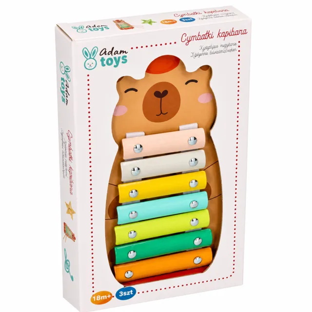 Adam Toys Dětský dřevěný xylofon Kapybar