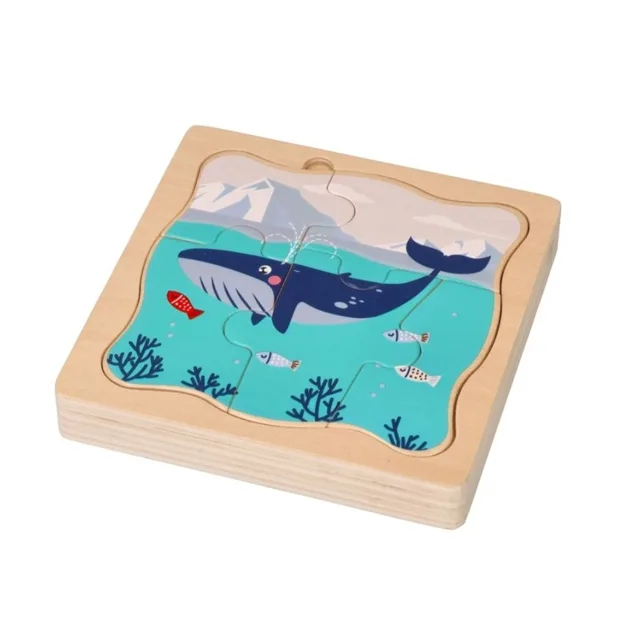 Adam Toys Dřevěné vrstvené puzzle Antarktida