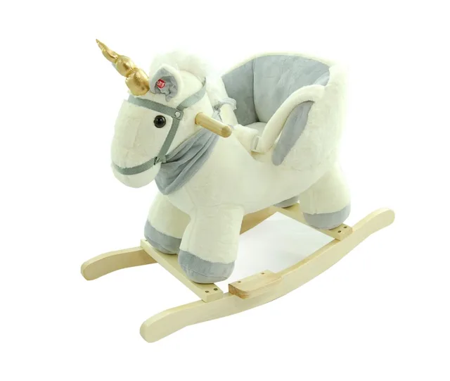 Adam Toys GrandS Houpací Jednorožec s melodií - béžový