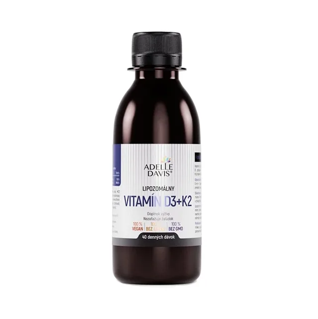 ADELLE DAVIS Lipozomální vitamín D3-K2 200 ml