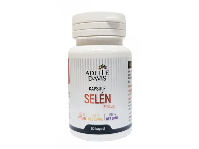 Adelle Davis Selen, 200 mcg, 60 kapslí