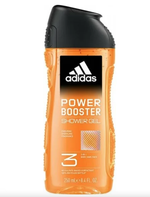 Adidas Adidas, Power Booster, sprchový gel, 250 ml