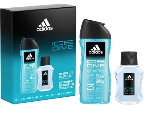 Adidas Ice Dive - EDT 50 ml + sprchový gel 250 ml