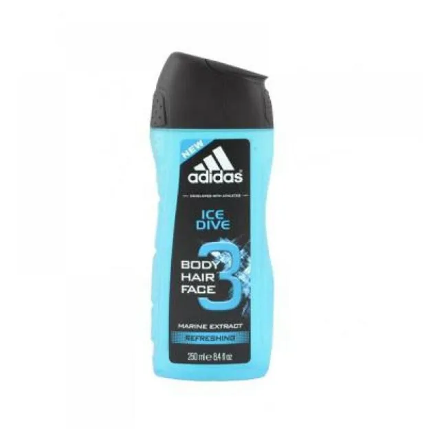Adidas Ice Dive sprchový gel 3v1 250 ml