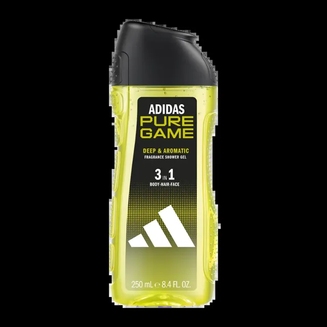 adidas Sprchový gel pro muže 3v1 Pure Game 250 ml
