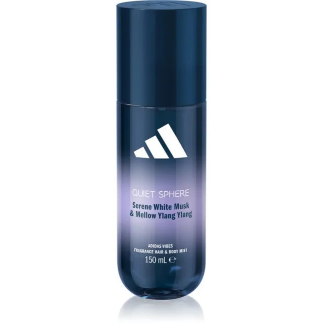 Adidas Vibes Quiet Sphere parfémovaný sprej na tělo a vlasy pro ženy 150 ml