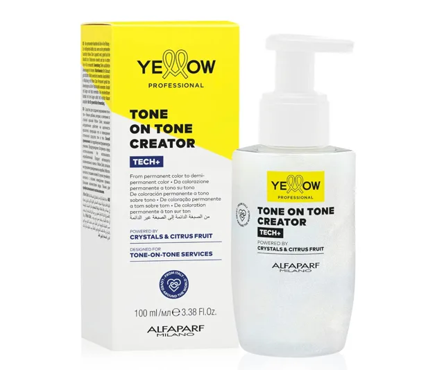 Aditivum pro barvení tón v tónu Yellow Professional Tech+ Tone On Tone Creator - 100 ml + dárek zdarma