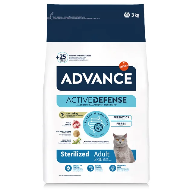 Advance Cat Sterilized krůtí - 3 kg