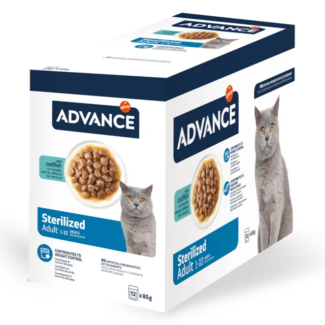 Advance Feline Sterilized treska - 24 x 85 g
