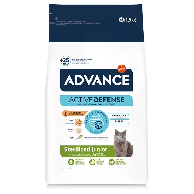 Advance Sterilized Junior kuřecí - 2 x 1,5 kg