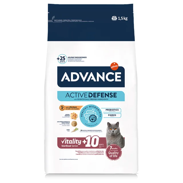 Advance Sterilized Senior +10 s kuřecím - 2 x 1,5 kg