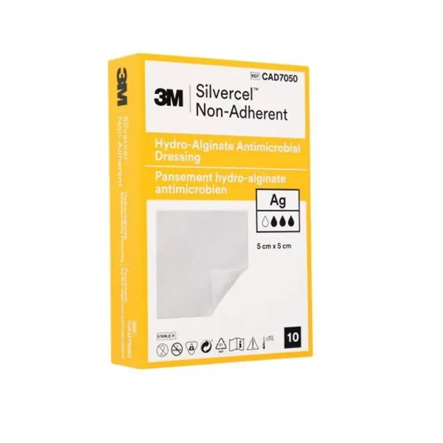 ADVANCED MEDICAL Krytí NEADHER Silvercel Hydroalginate 5 x 5 cm 10 ks