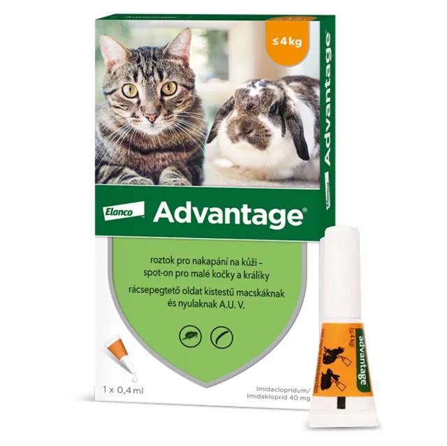 ADVANTAGE Spot-on pro malé kočky a králíky 40 mg 1 pipeta