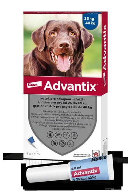 Advantix pro psy 25-40kg spot-on 4x4ml