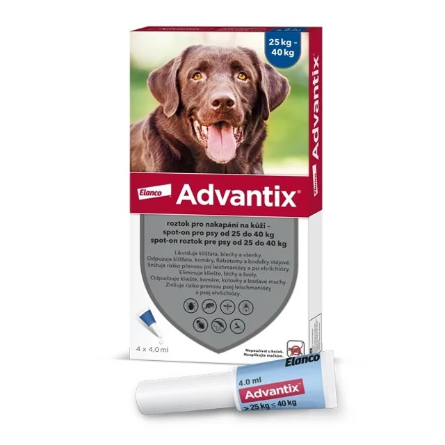 Advantix pro psy 25-40kg spot-on 4x4ml