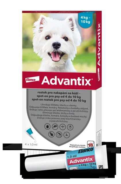 Advantix pro psy 4-10kg spot-on 4x1ml