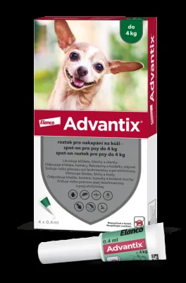 Advantix pro psy do 4kg spot-on 1x0.4ml