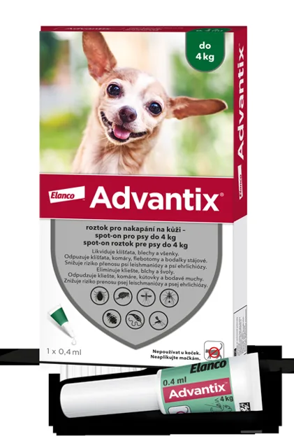 Advantix pro psy do 4kg spot-on 1x0.4ml