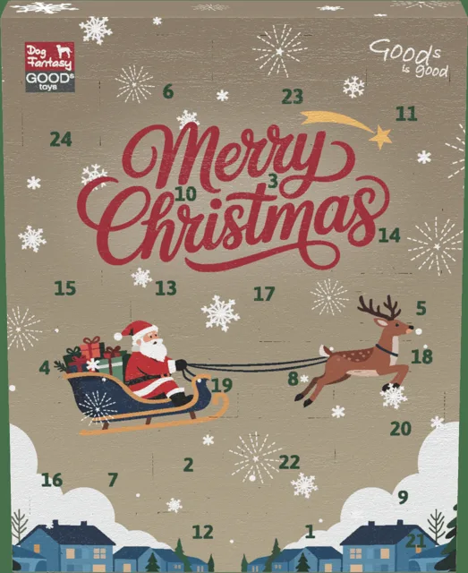 Adventní kalendář pro psy Dog Fantasy Winter Tale s hračkami
