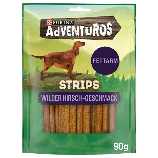 Adventuros Strips pamlsky zvěřina - 2 x 90 g