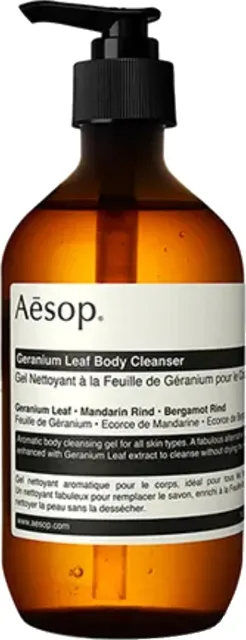 Aesop Osvěžující tělový čisticí gel Geranium Leaf (Body Cleanser) 500 ml s pumpičkou